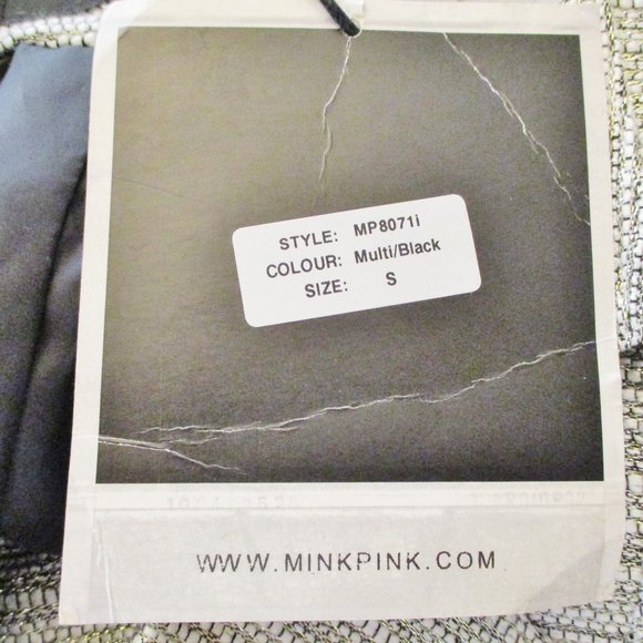 NWT Minkpink Silver Fox Motorcycle Style Jacket, Faux Leather Accents, Small - Picture 9 of 14